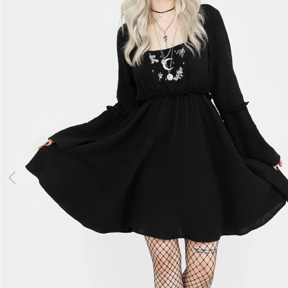 Aradia Embroidered Mini Dress